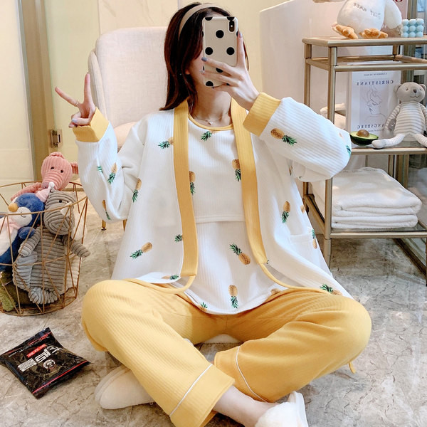 Ženska trodijelna zimska pidžama