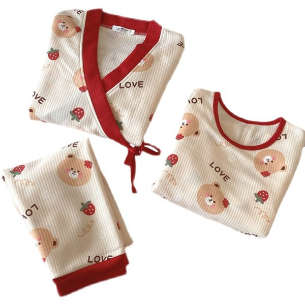 Ženska trodijelna zimska pidžama