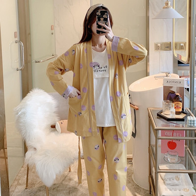 Νέο μοντέλο γυναικείο σετ ύπνου σε τρία μέρη