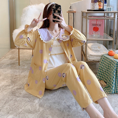 Νέο μοντέλο γυναικείο σετ ύπνου σε τρία μέρη