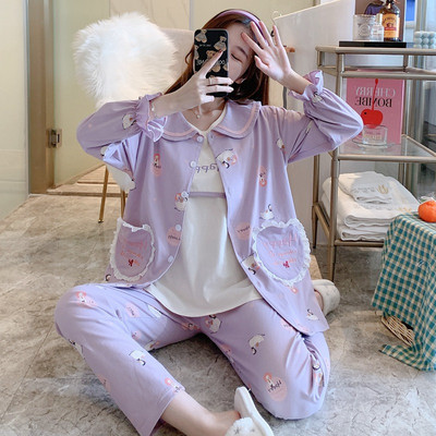 Νέο μοντέλο γυναικείο σετ ύπνου σε τρία μέρη