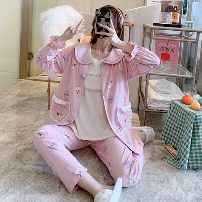 Νέο μοντέλο γυναικείο σετ ύπνου σε τρία μέρη