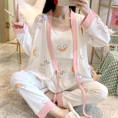 Νέο μοντέλο γυναικείο σετ ύπνου σε τρία μέρη