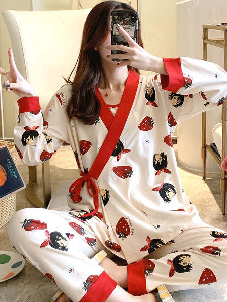 Ženski trodijelni set za spavanje za trudnice