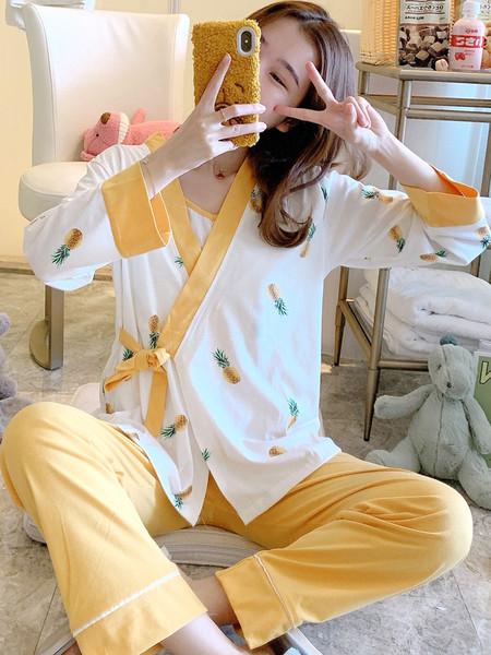 Ženski trodijelni set za spavanje za trudnice