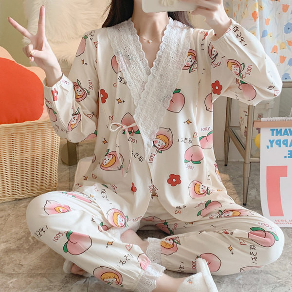 Ženska dvodijelna trudnička pidžama