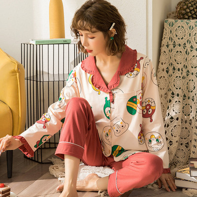 Ženska trudnička pidžama sa šarenim printom