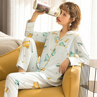 Ženska trudnička pidžama sa šarenim printom