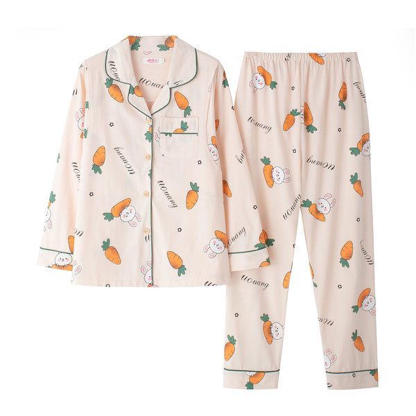 Ženska trudnička pidžama sa šarenim printom