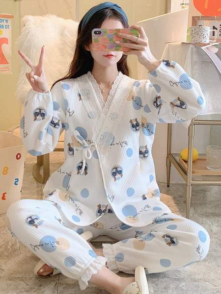 Pamučne zimske pidžame za trudnice - razni modeli