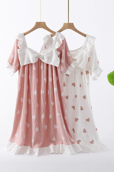 Ženska spavaćica srce sa trakom