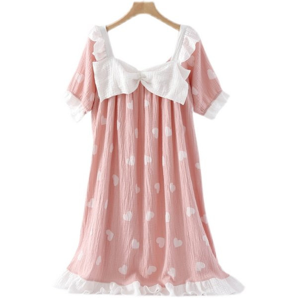 Ženska spavaćica srce sa trakom