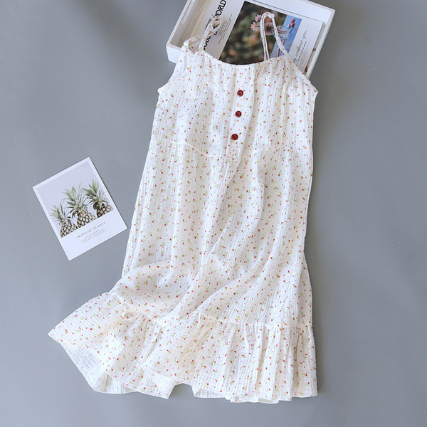 Ženska spavaćica na tanke naramenice