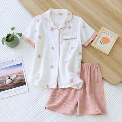 Γυναικεία φαρδιά καλοκαιρινή κοντομάνικη πιτζάμα