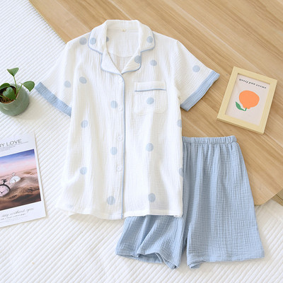 Γυναικεία φαρδιά καλοκαιρινή κοντομάνικη πιτζάμα