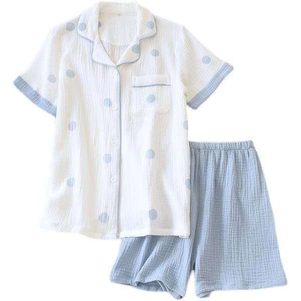 Γυναικεία φαρδιά καλοκαιρινή κοντομάνικη πιτζάμα