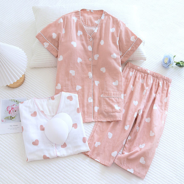 Dvodijelna pamučna ljetna pidžama