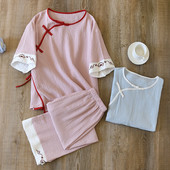 Дамска пижама с бродерия -две части