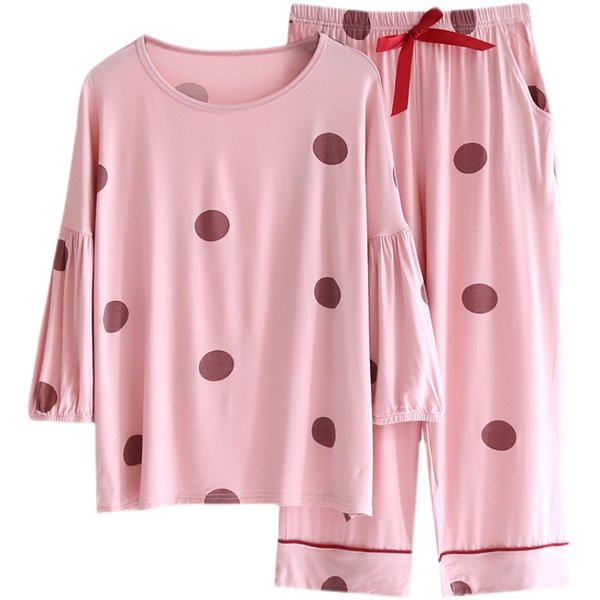 Ženska dvodijelna pidžama proljeće-jesen