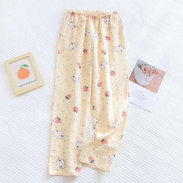 Пролетно-лятно долнище на пижама с цветен принт