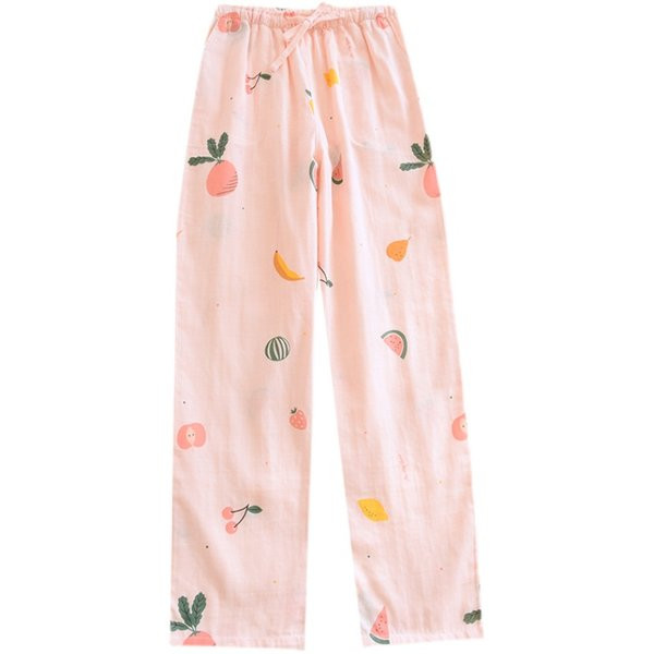 Пролетно-лятно долнище на пижама с цветен принт