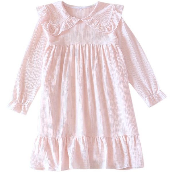 Cămașă de noapte de damă cu decolteu oval și mâneci lotus