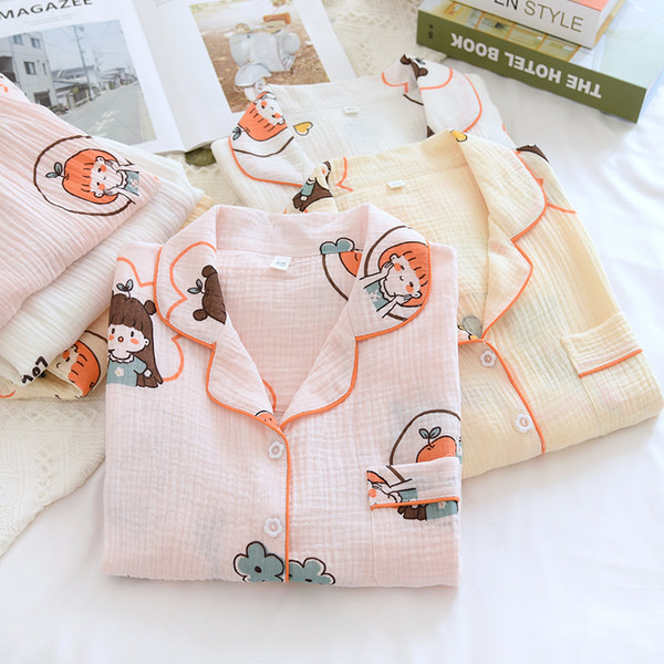 Pijamale de damă cu imprimeu color - două piese