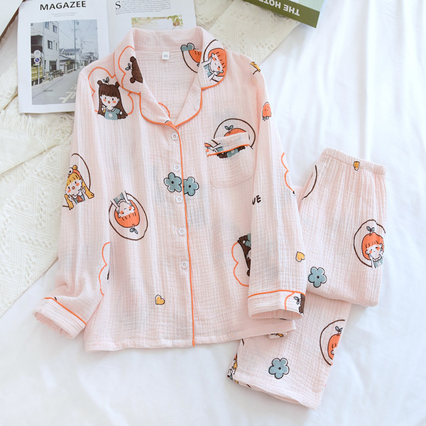 Pijamale de damă cu imprimeu color - două piese