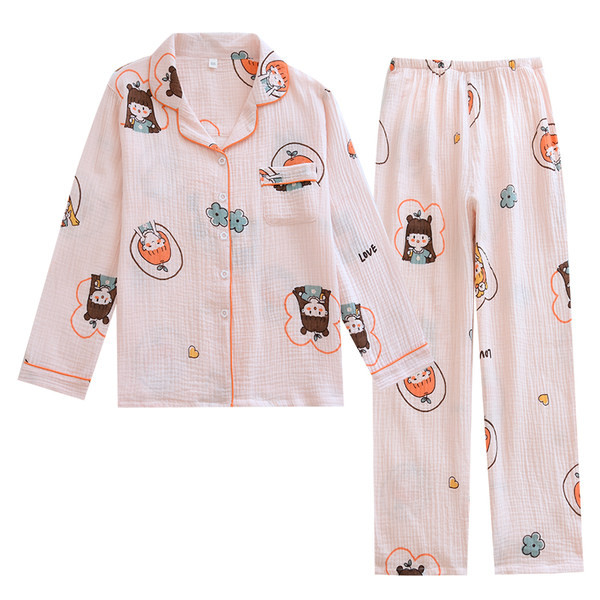 Pijamale de damă cu imprimeu color - două piese