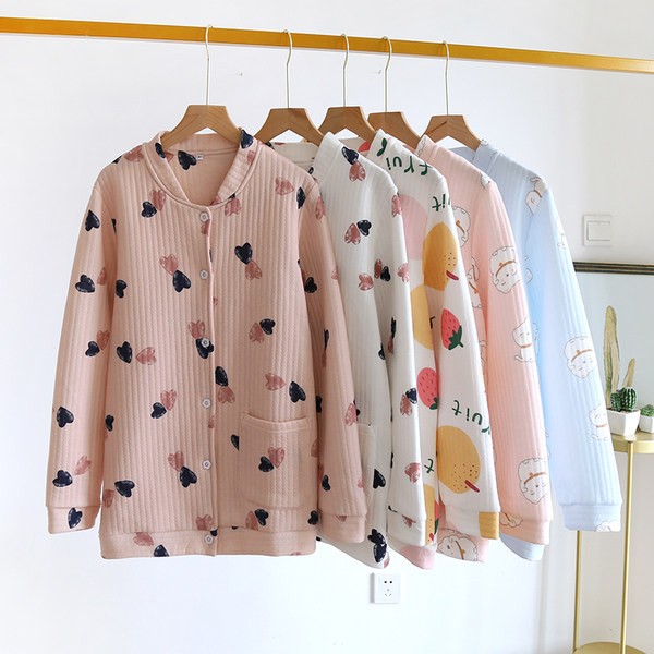 Pamut pizsama felső gombokkal