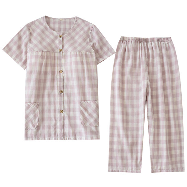 Καλοκαιρινό καρό μοτίβο πιτζάμας