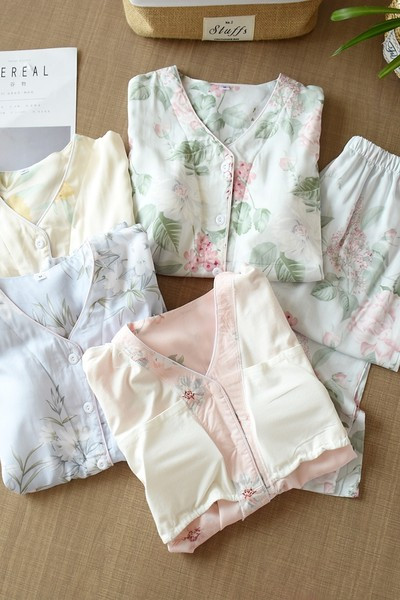 Novi model ženske dvodijelne cvjetne pidžame