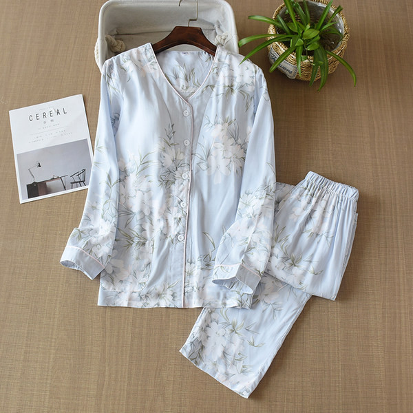 Novi model ženske dvodijelne cvjetne pidžame