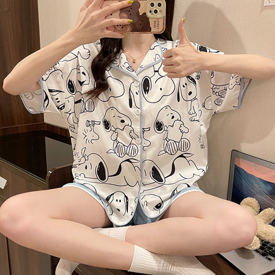 Летни дамски пижами няколко модела с къс ръкав