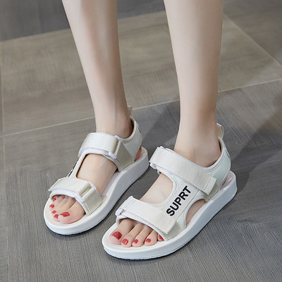 Γυναικεία casual πέδιλα με κούμπωμα velcro