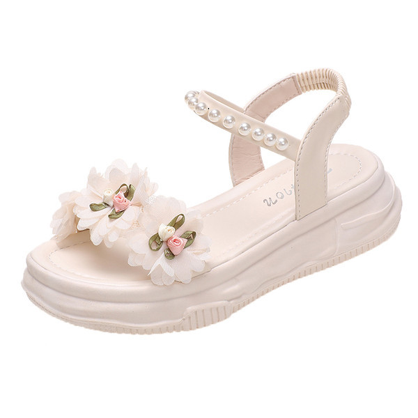 Ženske sandale sa 3D cvjetovima i perlama