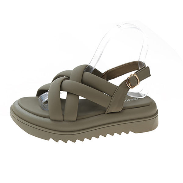 Νέο μοντέλο σανδάλια πλατφόρμας με απαλά υφασμάτινα λουράκια