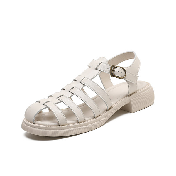 Ženske sandale sa kopčom od eko kože