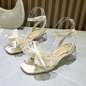 Moderne ženske sandale sa pečatnom trakom