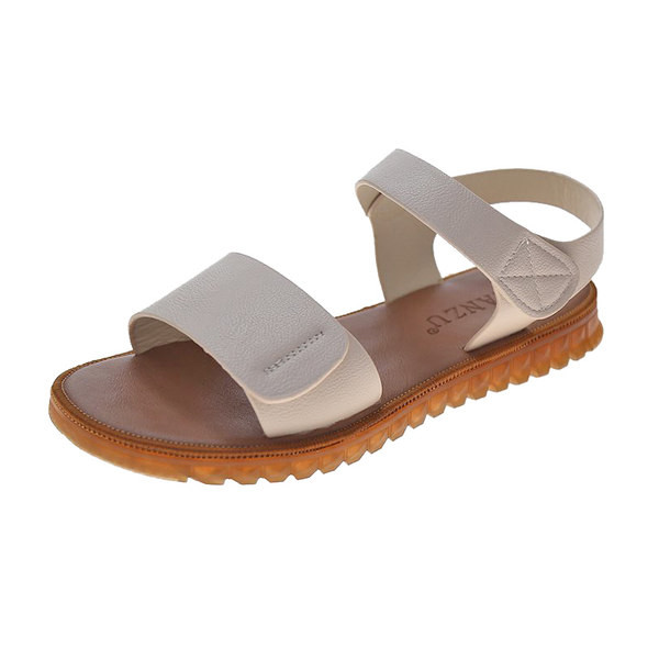 Κλασικό μοντέλο γυναικεία σανδάλια από οικολογικό δέρμα μελουράκια velcro