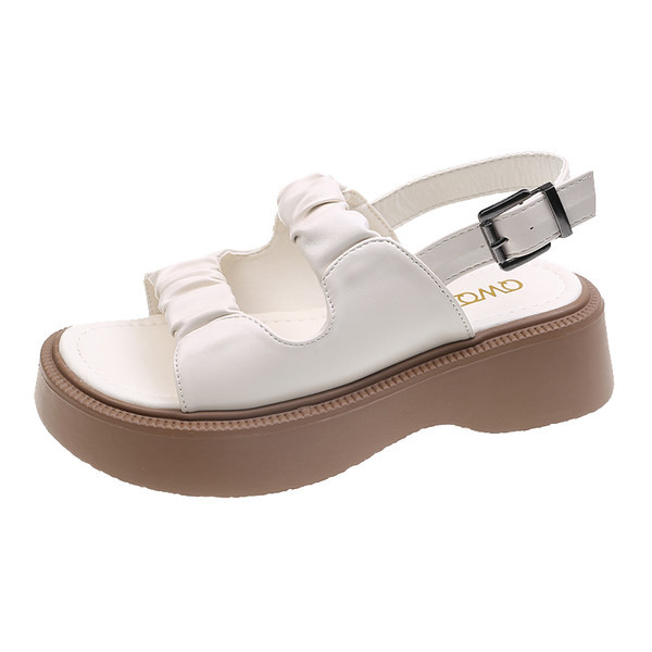 Γυναικεία casual πέδιλα πλατφόρμα  από οικολογικό δέρμα