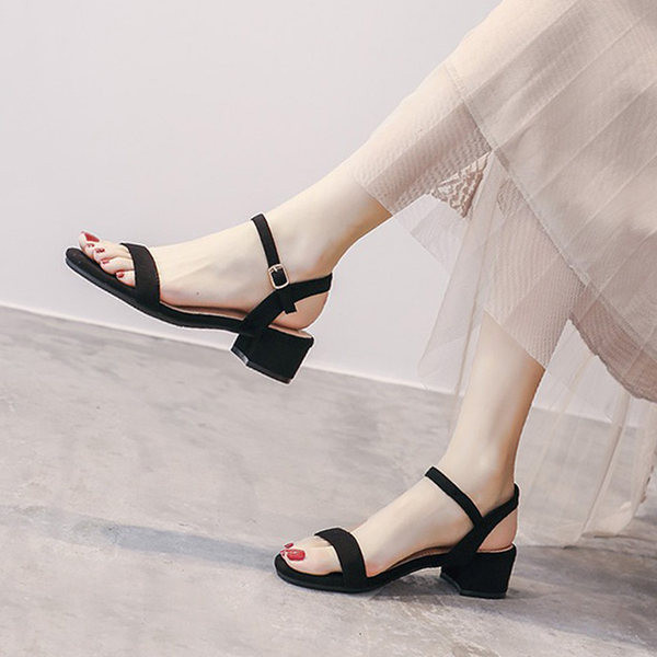 Ženske moderne sandale sa debelom četvrtastom petom 6cm