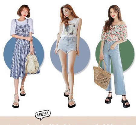 Ежедневни сандали от еко кожа с платформа