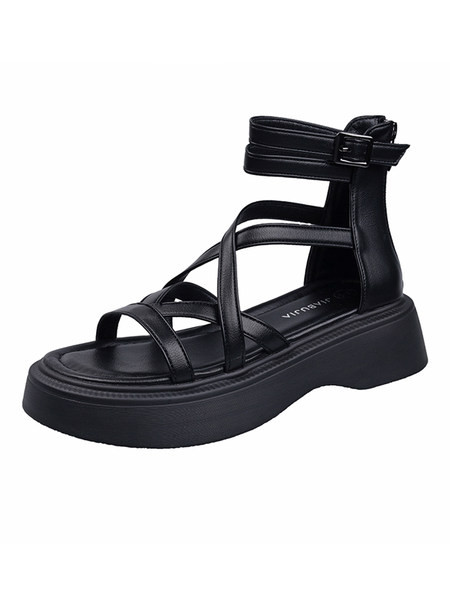 Ženske rimske sandale s platformom