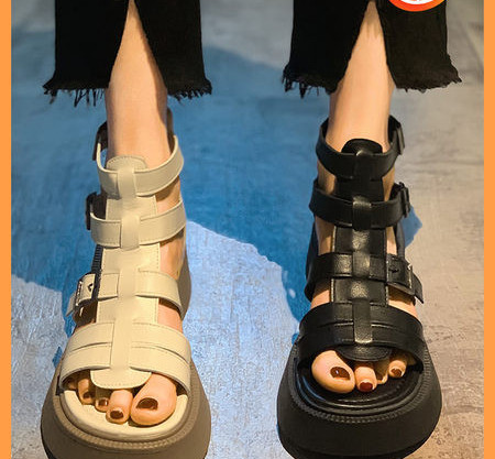 Ženske casual sandale sa ravnim đonom - tri boje