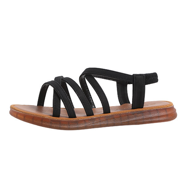 Дамски ежедневни сандали с ниска равна подметка