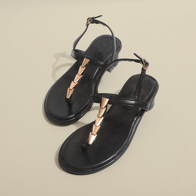 Νέο μοντέλο γυναικεία σανδάλια με λουράκια από οικολογικό δέρμα - τρία χρώματα