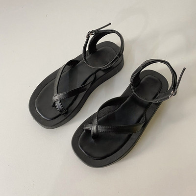 Γυναικεία casual πέδιλα με λουράκια από οικολογικό δέρμα