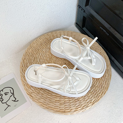 Γυναικεία casual πέδιλα με λουράκια από οικολογικό δέρμα