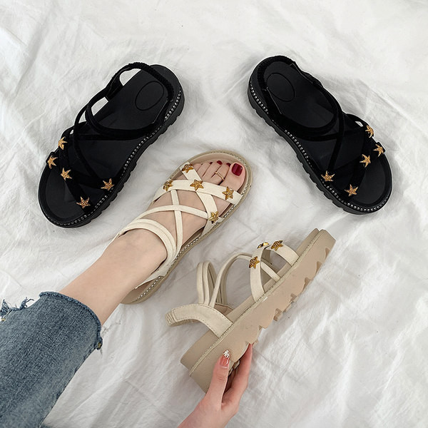 Casual σανδάλια για γυναίκες με τραχιά σόλα